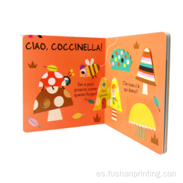Libro de cartón personalizado a todo color para niños